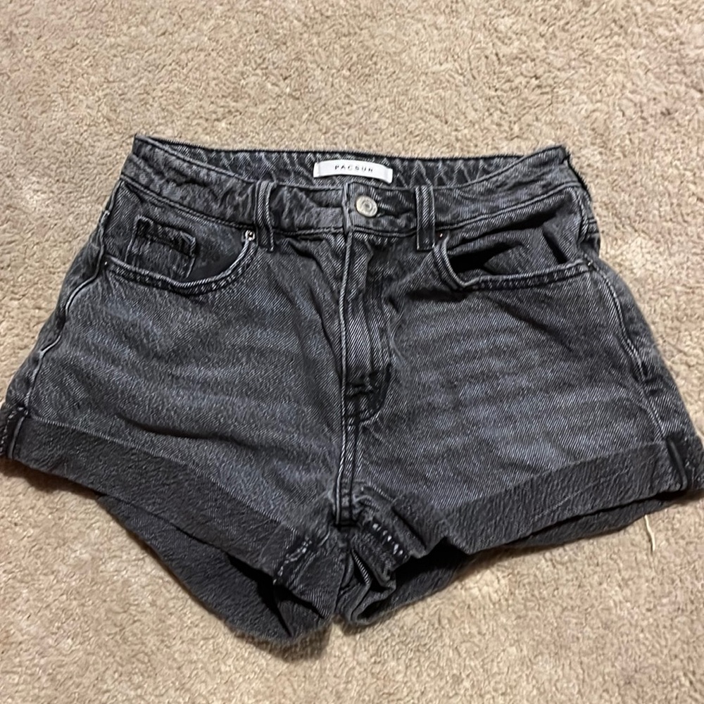 pacsun black mom shorts